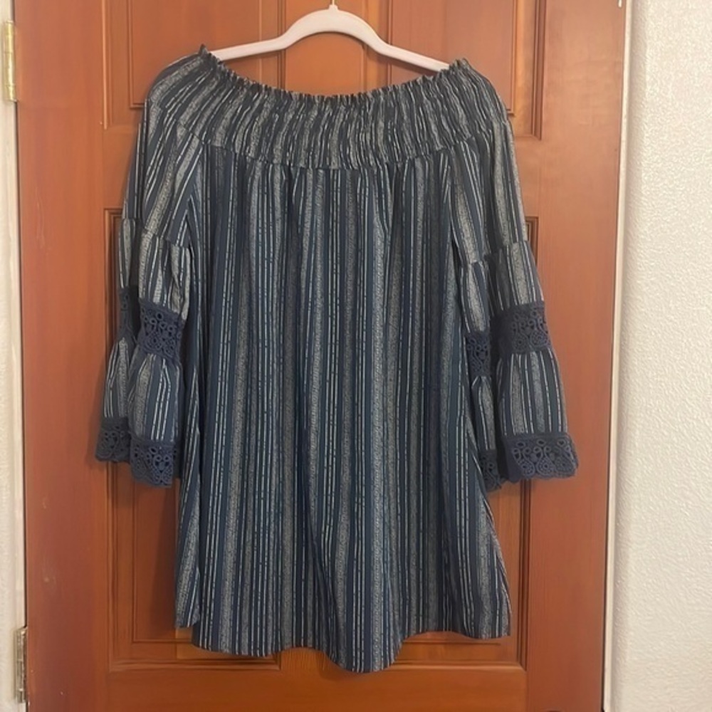 Kiwi and punch off shoulder dress